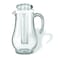 Service Ideas Plastic Water Pitcher with Ice Tube, 1.9 Liter, Smooth Body SWP19SB - alternate 1
